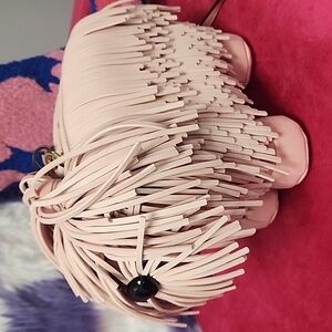 Shaggy Pink Dog Purse